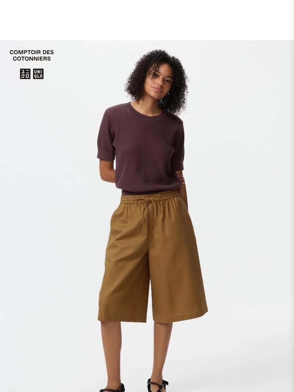 Uniqlo Linen Blend Culottes
